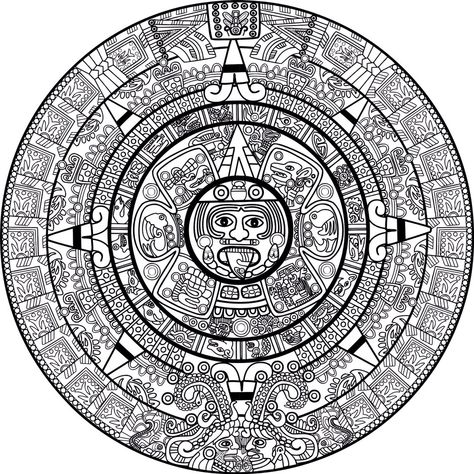 Mayan Calendar Vector Art Coreldraw Vector (.cdr) file free download - 3Axis.co White, Black, Design