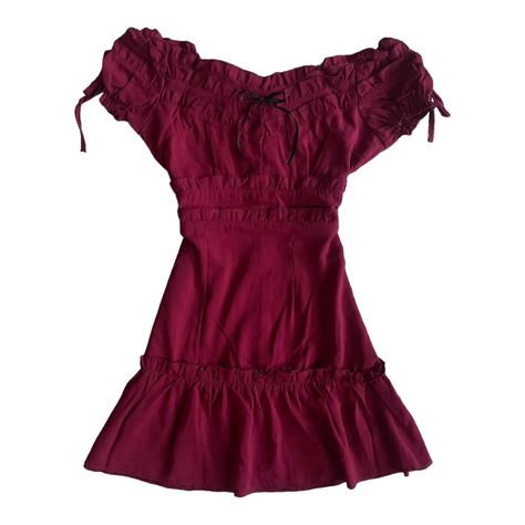 SOLD ♡⟡ red wine milkmaid babydoll top 💌 - sooo pretty! the color is gorgeous 😍😍 you won't regret getting this. match many looks. ♡ size s-m bust 80-88 zipper | length 70cm ♡ no minus, excellent condition ♡ open order Friday, 26th July 18.00 WIB ♡ how to order? check Highlight ‘hto’ ⟡ form order (name,phone number,address, transfer / co shopee +9% ⟡ turn on our notifications for updates !🎀 tags; #jualbrandymelville #fairycore #coquette #grunge #y2kfashion #pinterest #thrifthaul #jualc... Red Babydoll Top, Coquette Grunge, Fairycore Coquette, Thrift Haul, Open Order, Babydoll Top, Fairy Core, Christmas Wishlist, Y2k Fashion