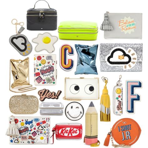 Anya Hindmarch Bag, Anya Hindmarch, Visual Merchandising, Polyvore Fashion, White Leather, Clutches, Cute Wallpapers, Favorite Things, Leather Handbags