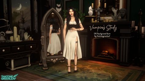 Sims4 Cas Background, Room With Mirror, Sims 4 Cc Goth, Sims 4 Cas Background, Cas Background, Background Room, Sims 4 Challenges, Sims 4 Traits, Sims 4 Cas Mods