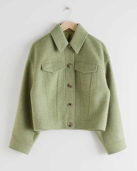 The Edit… The best spring jackets for women | Fashion | The Guardian Spring Jackets For Women, Trouser Outfits, Cropped Pullover, Wool Blend Jacket, Spring Jackets, Mode Streetwear, Fashion Story, Green Jacket, Wool Jacket