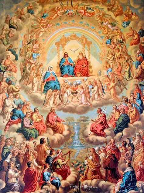 Happy Feast, Catholic Wallpaper, Saints Days, Biology Art, Catholic Images, All Saints Day, Biblical Art, God The Father, Catholic Art