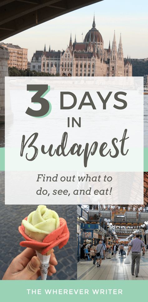 What to do in Budapest if you have 3 days! Budapest, Hungary travel tips #travel #traveltips #budapest #hungary #europe Visit Budapest, Hungary Travel, Budapest Travel, Eastern Europe Travel, Camping Holiday, Cycling Tour, Voyage Europe, Europe Travel Guide, Europe Travel Destinations