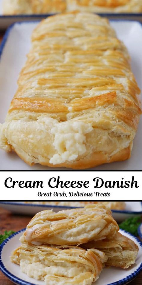 Cream Cheese Danish Braid Cheese Danish Casserole, Cream Cheese Danish Cake, Betty Crocker Danish Puff, Cream Cheese Breakfast Danish, Crescent Dough Sheet Recipes Desserts Cream Cheese Danish, Ham And Cheese Danish, Recipes Using Pastry Dough, Crescent Cream Cheese Danish, Crescent Roll Breakfast Recipes Cream Cheese