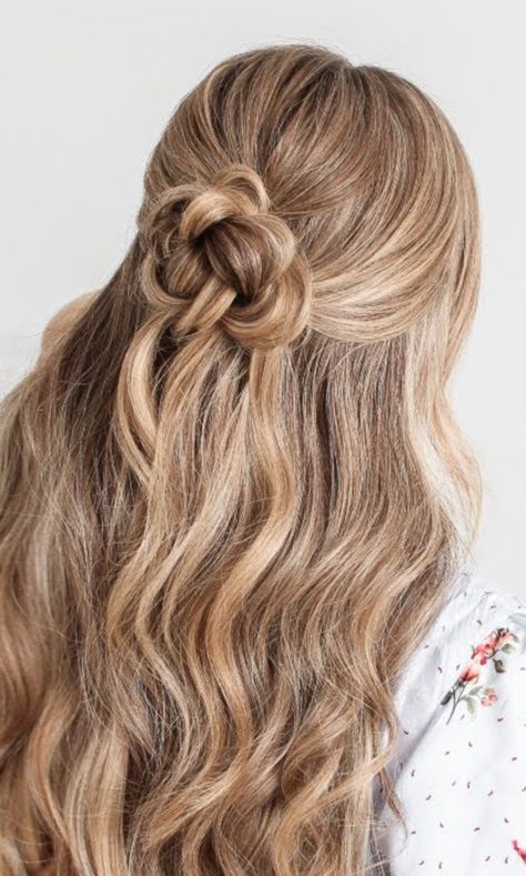 Bridesmaid Hair Straight, Junior Bridesmaid Hair, Half Bun Hairstyles, Bridesmaid Hair Inspo, High Bun Hair, Ideas For Long Hair, Bridemaids Hairstyles, Cute Prom Hairstyles, Wedding Hair Half