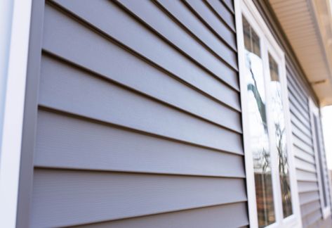 If you are replacing the home siding you must know about the vinyl siding. The wide variety of siding allows going creative with the house exterior. Vinyl Siding Exterior, White Washed Furniture, Drywall Ceiling, Laminate Furniture, Oversized Furniture, Off White Paints, Metal Siding, Industrial Living, Classic Living Room