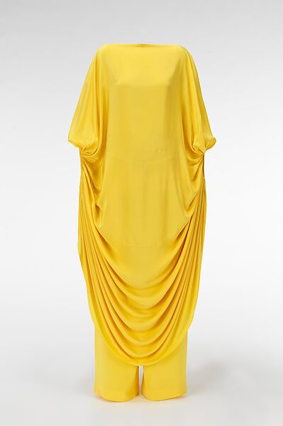 Madame Grès (Germaine Émilie Krebs) | Ensemble | French | The Metropolitan Museum of Art Modest Silk Dress, Abaya Styles, Modest Woman, Female Shirts, Kaftan Styles, Classy Wardrobe, Modest Wardrobe, Classy Wear, Boutique Outfits