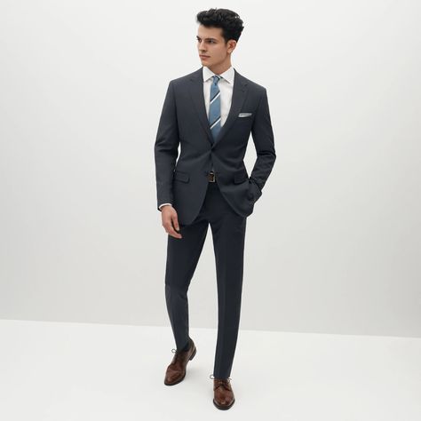 Men's Dark Grey Suit - The Groomsman Suit Charcoal Suit Men, Charcoal Suits, Dark Grey Suit, Dark Grey Dress Pants, Grey Suit Men, Dark Gray Suit, Charcoal Grey Dress, Charcoal Gray Suit, Charcoal Suit