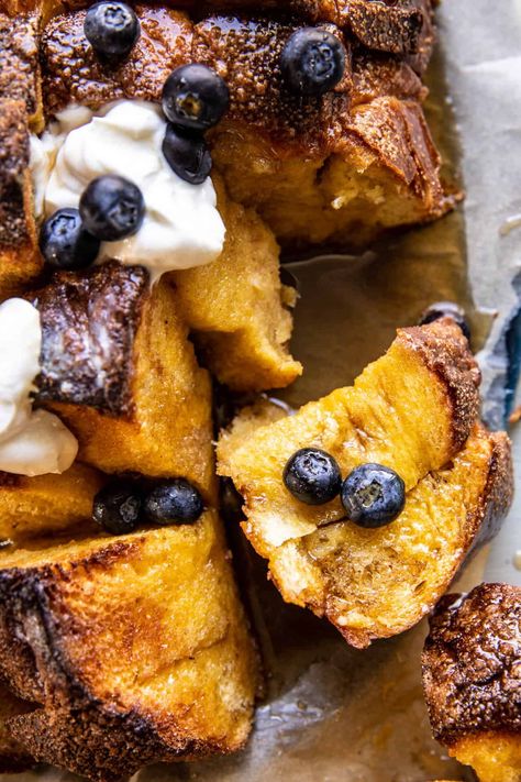 Pull Apart French Toast, Recipes With Videos, Half Baked Harvest Recipes, Overnight French Toast, Harvest Recipes, Half Baked, French Toast Bake, French Toast Casserole, Half Baked Harvest