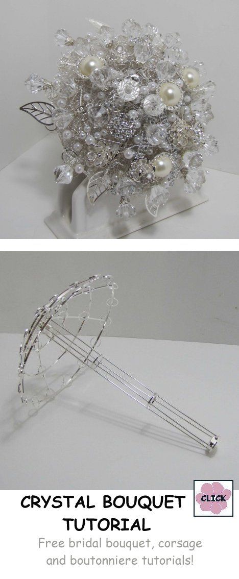 Make a Crystal Bridal Bouquet - Step by Step Wedding Tutorial with the bouquet armature and all jewels needed to design a gorgeous arrangement Crystal Wedding Bouquet, Alternative Wedding Bouquet, Beaded Bouquet, Jeweled Bouquet, Bouquet Tutorial, Crystal Bouquet, Bridal Brooch Bouquet, Wedding Brooch Bouquets, Corsage And Boutonniere