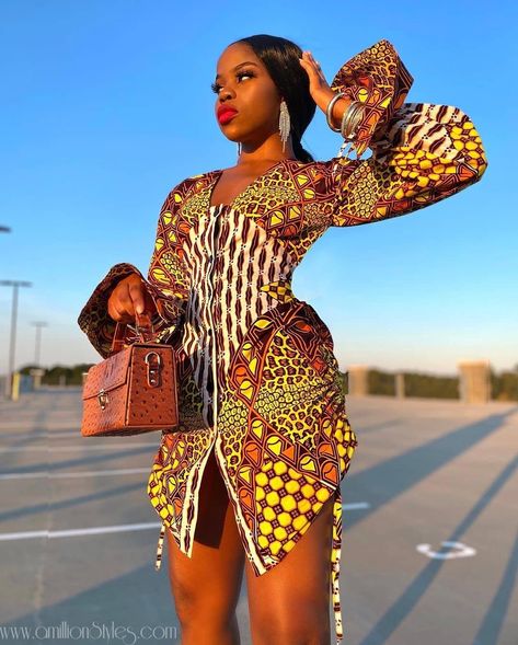 The Best Ankara Styles For 2021-Volume 1 – A Million Styles Simple Kente Dress, Simple Kente Dress Styles, Kente Dress Styles, Simple Ankara Gown Styles, Style Collab, Beautiful Ankara Styles, Trendy Ankara Styles, Ankara Short Gown Styles, Kente Dress