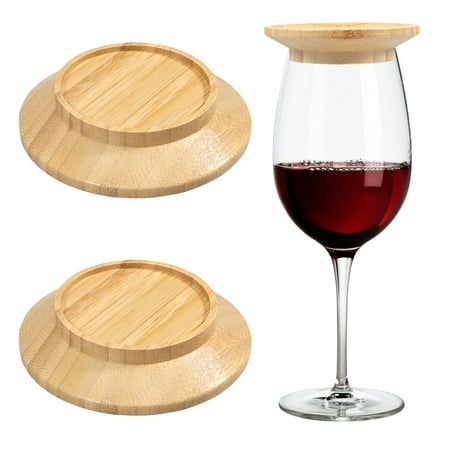 Parts List: 2 x Wine Glass Topper or 4 x Wine Glass Topper Highlight description: [Sustainable Material] Made from high quality bamboo, renowned for its eco-friendliness and moisture resistance. It stands up to wear, providing long-lasting use. [Splash Proof] This wine glass topper is specially designed to keep wine from splashing, preventing any mess on your dining table. [Multi-purpose Design] While designed to prevent wine spills on the table, it also serves as a plate for desserts, charcuter Wine Glass Shapes, Wine Glass Topper, Wine Glass Charcuterie, Glass Charcuterie Board, Spilled Wine, Wine Party, Bamboo Board, Wedding Colorado, Party Bar