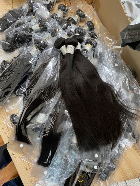 Top quality thick bundles can last for 2 years with proper condition Straight Human Hair Bundles, Human Hair Pieces, Full Lace Front Wigs, Cambodian Hair, Straight Bundles, Hair Business, Straight Hair Bundles, Virgin Hair Bundles, Hair Vendor