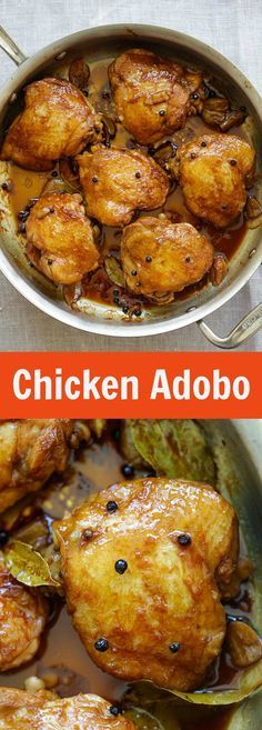 Chicken Adobo – crazy delicious Filipino Chicken Adobo recipe made in one pot. Chicken Abodo is a perfect dinner for the entire family | rasamalaysia.com Abodo Chicken Recipe, Chicken Adobo Filipino Authentic, Chicken Abodo, Adobo Chicken Filipino, Filipino Adobo Chicken, Chicken Adobo Filipino, Best Filipino Recipes, Chicken Adobo Recipe, Filipino Chicken Adobo