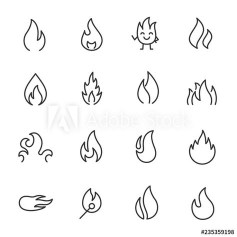 Icon Tattoo, Fire Icons, Minimal Tattoo Design, Small Tats, Flame Tattoos, Laser Engraved Gifts, Flame Art, Fire Tattoo, Doodle Tattoo