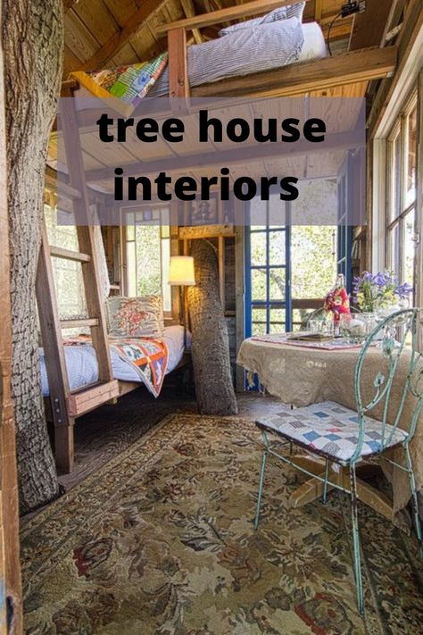 Tree House Ideas For Adults, Tree House For Adult, Inside Treehouse Ideas, Adult Tree House Backyards, Tree House Decorating Ideas Inside, House In The Trees, Inn Ideas, Adult Tree House, Backyard Treehouse