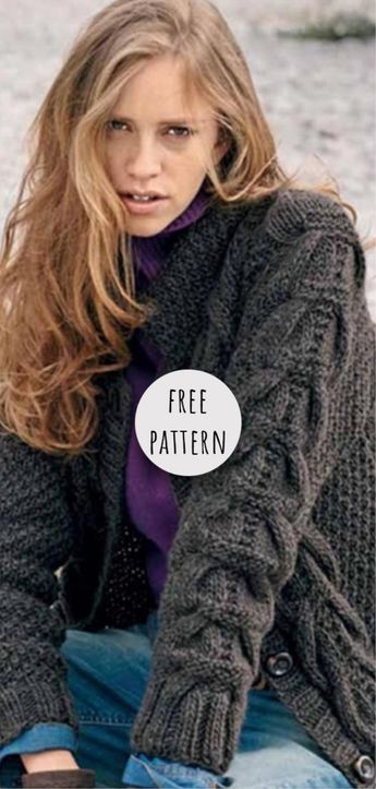 Knitting Cardigan Free Pattern Beginner Knit Sweater Pattern Free, Free Aran Knitting Patterns, Cable Cardigan Knitting Patterns, Cable Sweater Pattern, Cardigan Free Pattern, Cable Knit Sweater Pattern, Ladies Cardigan Knitting Patterns, Aran Knitting, Advanced Knitting