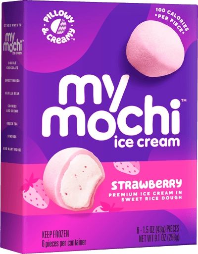 Strawberry Mochi Ice Cream - My/Mochi Mochi Strawberry, My Mochi, Green Tea Mochi, Ice Cream Balls, Balzam Na Pery, Ice Cream Novelties, Strawberry Mochi, Mochi Ice, Ice Cream Birthday Cake