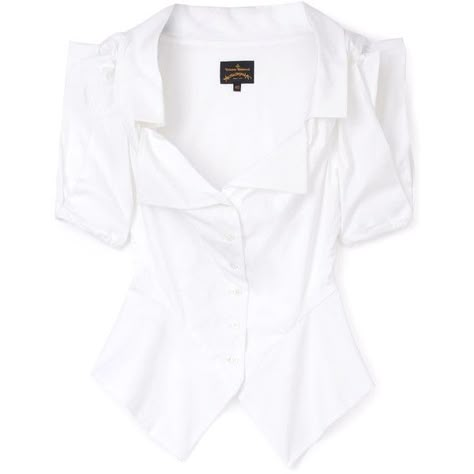 Vivienne Westwood Anglomania White Poppy Blouse ❤ liked on Polyvore Vivienne Westwood Top Outfit, Vivienne Westwood White Shirt, Vivienne Westwood Button Up, Vivienne Westwood Blouse, Westwood Outfit, Vivienne Westwood Outfit, Tae Birthday, Vivienne Westwood Clothes, Vivienne Westwood Top