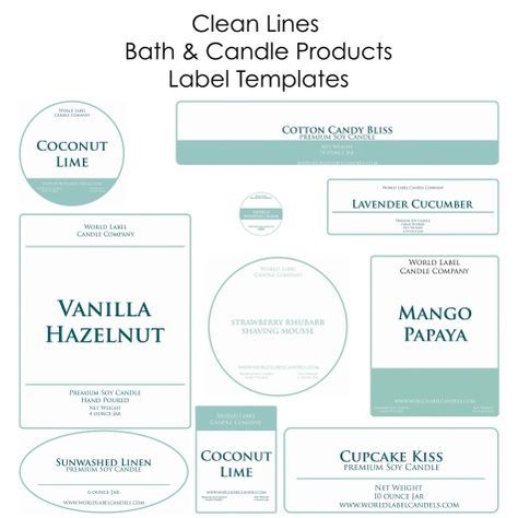 Business Starter Kit, Soap Labels Template, Diy Candle Labels, Candle Label Template, Soya Mumu, Candle Making Business, Soap Labels, Labels Printables Free, Candle Making Supplies