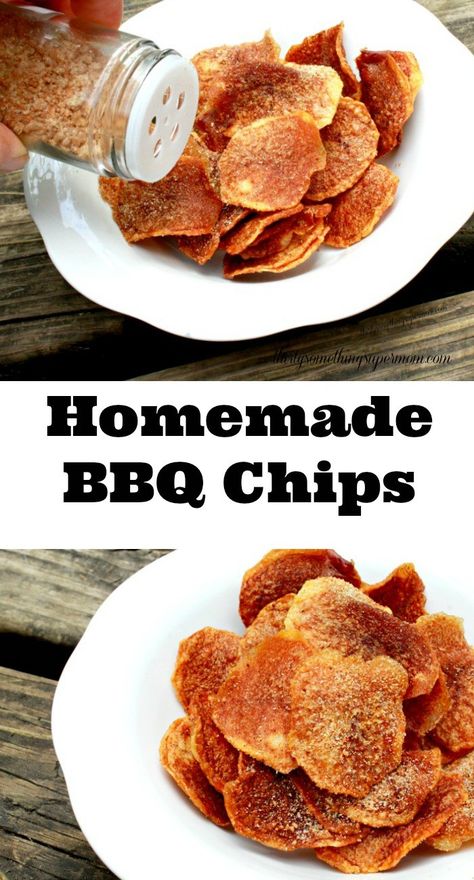 All Dressed Chips Seasoning Recipe, Make Your Own Chips, Homemade Spicy Chips, Homemade Potatoes Chips, Potato Chip Seasoning Recipes, Homemade Snacks From Scratch, Kettle Chips Homemade, Bbq Chip Seasoning, Homemade Chips In Oven