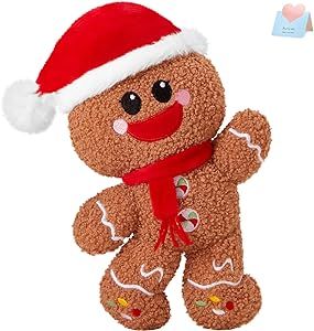 Scandinavian Holidays, Gingerbread Man Christmas, Christmas Gingerbread Men, Gingerbread Girl, Teddy Bear Stuffed Animal, Preschool Christmas, Throw Pillows Christmas, Christmas Plush, The Night Before Christmas