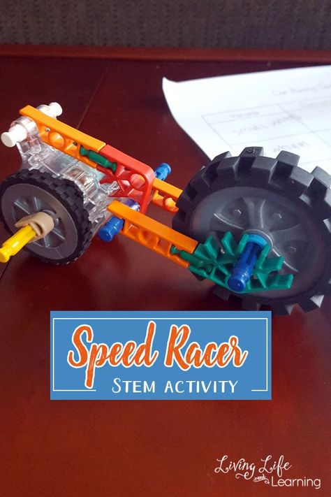 Speed Racer STEM Activity - Test out different car modifications to see if you can build the fastest car Simple Machines Activities, Math Stem Activities, Stem Kids, Fastest Car, Engineering Art, Preschool Stem, Stem Lesson, Steam Projects, Simple Science