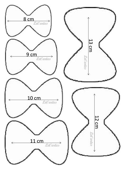 10 Moldes Para Hacer Monos De Fieltro O Foami – ConMoldes.com Diy Leather Bows, Girls Hair Bows Diy, Bow Template, Diy Bows, Felt Bows, Bow Pattern, Making Hair Bows, Diy Ribbon, Cheer Bows