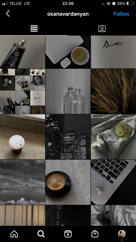 Instagram Pallete Feed, Light And Dark Instagram Feed, Vsco Dark Theme, Dark Theme Instagram Feed, Instagram Feed Dark Academia, Dark Academia Ig Feed, Monochrome Instagram Feed, Dark Feeds Aesthetic Instagram, Low Exposure Preset