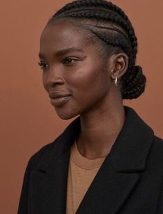 Cornrow Bun, Goddess Braid, Cornrows Natural Hair, Top Knot Bun, Easy Everyday Hairstyles, Natural Hair Short Cuts, Editorial Hair, Hair Twist Styles, Natural Hair Beauty