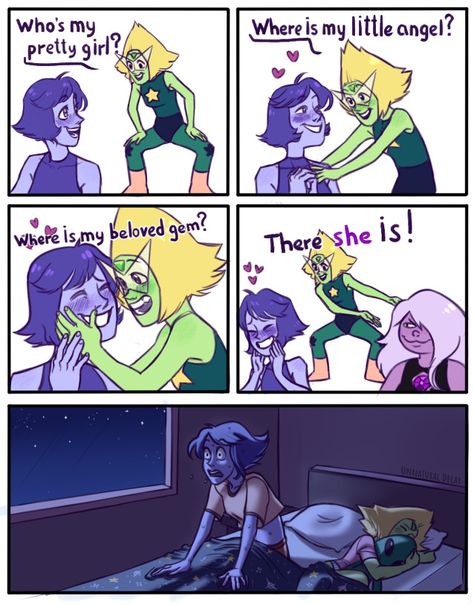 Lapidot Comic, Lapis Lazuli And Peridot, Lapis X Peridot, Peridot And Lapis, Steven Universe Theories, Steven Universe Lapidot, Amethyst Su, Universe Drawing, They Were Roommates