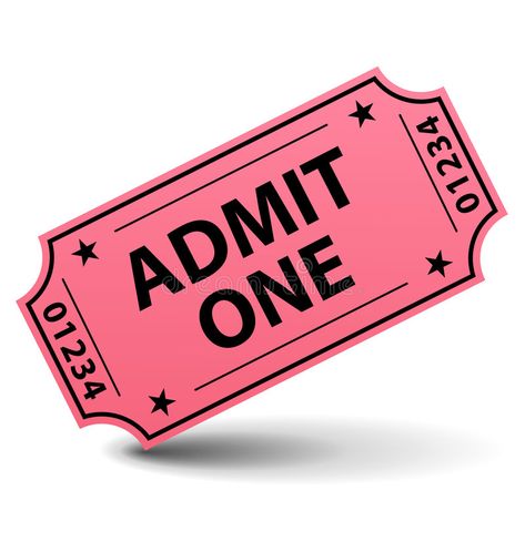 Ticket Illustration, Cinema Illustration, Active Listening Skills, Ticket Cinema, Pink Tickets, Admit One Ticket, One Ticket, Ticket Design, Movie Gift