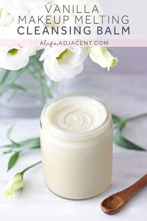 Diy Cleansing Balm, Vanilla Diy, Make Up Diy, Natural Cleansing, Diy Makeup Remover, Balm Recipe, Skin Care Routine For 20s, Diy Kosmetik, Diy Skincare