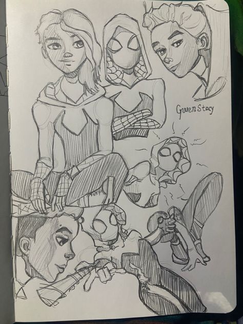 #spiderman #spidermanacrossthespiderverse gwen stacy #spidermanfanart #spidergwen #spidermanintothespiderverse spiderman fanart #art #sketches Gwen Spiderman Sketch, Gwen Stacy Sketch Drawing, Spider Gwen Fan Art, Spidergwen Drawing Sketches, Gwen Stacy Art Drawings, Gwen Spiderman Drawing, Miles And Gwen Drawing, Gwen Stacy Into The Spiderverse Fanart, Across The Spider Verse Sketch