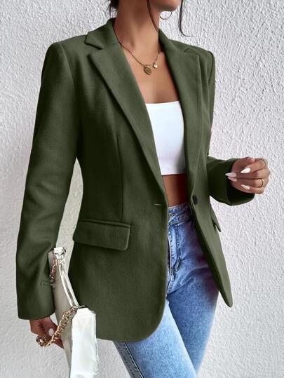 Business Casual Outfits For Interview, Business Casual Outfits Dress, Army Green Outfit, Green Blazer Outfit, Green Outfits For Women, Business Casual Outfits Winter, Blazer Verde, Summer Business Casual Outfits, Mode Mantel