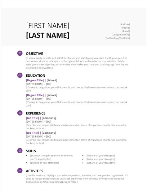 45 Free Modern Resume / CV Templates - Minimalist, Simple & Clean Design Cv For Students, Cv Template Student, Cv Templates Free Download, Free Cv Template Word, Free Resume Template Word, Microsoft Word Resume Template, Free Resume Template Download, Modern Cv Template, Job Resume Template