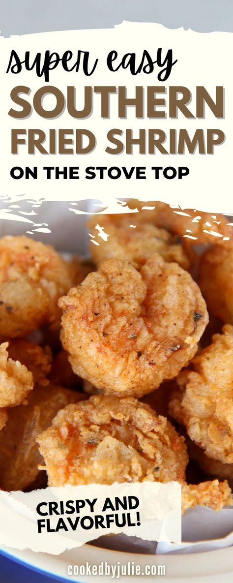 Shrimp On The Stove, Southern Fried Shrimp, Fried Shrimp Recipes Easy, Fried Shrimp Recipes, Breaded Shrimp, Shrimp Recipes Healthy, Best Seafood Recipes, Shrimp Recipes For Dinner, Shrimp Recipes Easy