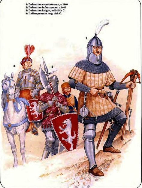 Italian Soldiers  Mid-15th Century Wallachian Knight, Norman Knight, Historical Drawings, Century Armor, Historical Warriors, High Middle Ages, Medieval Ages, Medieval Europe, Historical Armor