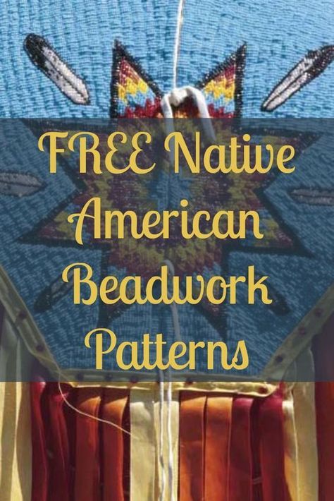 Free Printable Native American Beading Patterns - Free Printable #BeadingPatterns #BeadPattern #BeadPatternsFree #BeadPatternIdeas Indian Beadwork, Native American Beadwork Patterns, Native Beading Patterns, Native American Patterns, Beadwork Tutorial, Beadwork Designs, Native American Beaded Earrings, Native Beadwork, Beading Patterns Free