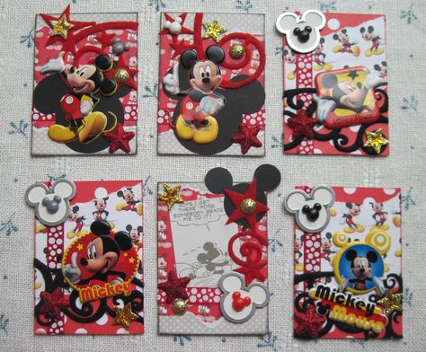 Disney Embellishments, Paper Diys, Rolodex Art, Scrapbook Paper Flowers, Trading Card Ideas, Pocket Pals, Disney Project Life, Scrapbook Embellishments Diy, Diy Embellishments