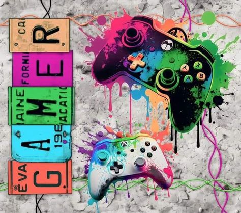 Gamer Sublimation, Fall Tshirt Designs, Video Game Print, Starbucks Design, Jelly Wallpaper, Sublimation Ideas Projects Inspiration, Typography Artwork, Vinyl Tumblers, Custom Tumbler Cups