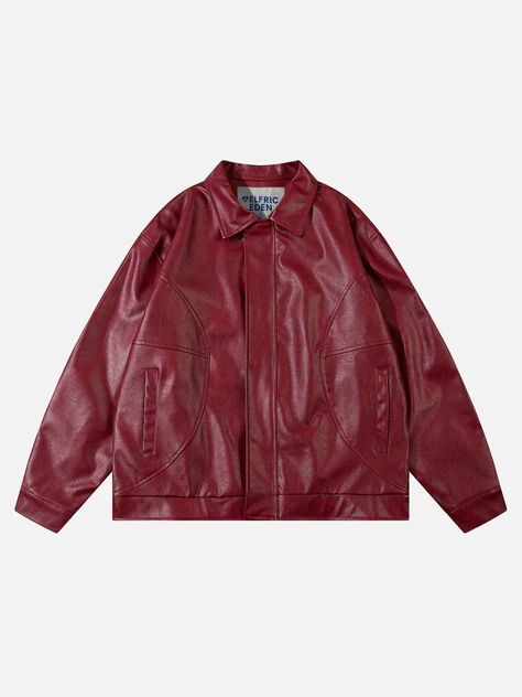 Aelfric Eden Vintage Solid Essential Faux Leather Jacket – Aelfric eden 90s Y2k Fashion, Aelfric Eden, Top Streetwear Brands, Coquette Style, Retro Era, Mia 3, Y2k Outfits, Clothing Details, Mode Ootd