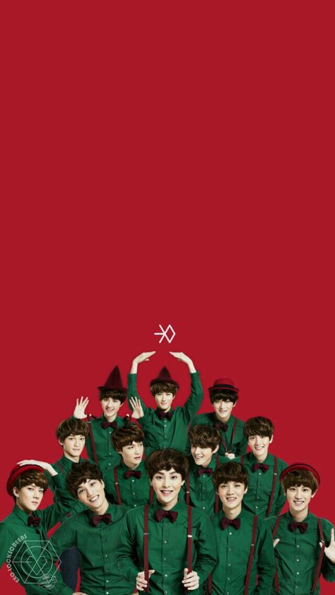 EXO wallpaper / Lockscreen / Background Twitter @EXOWallpapers Kpop Christmas, Exo 12, Snow Photoshoot, Exo Album, L Wallpaper, Christmas Tunes, Exo Ot12, Lu Han, First Snow