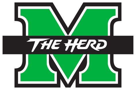 Marshall Football, Football Vinyl Decal, Marshall University, Coach Of The Year, Louisiana Tech, Decal For Car, Window Laptop, University Logo, College Logo