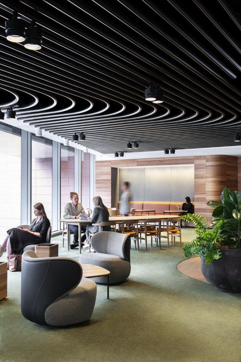 Woods Bagot, Commonwealth Bank, Commercial Office Design, Home Workspace, Office Design Inspiration, Modern Office Interiors, Australian Interior Design, Office Space Design, Office Lounge