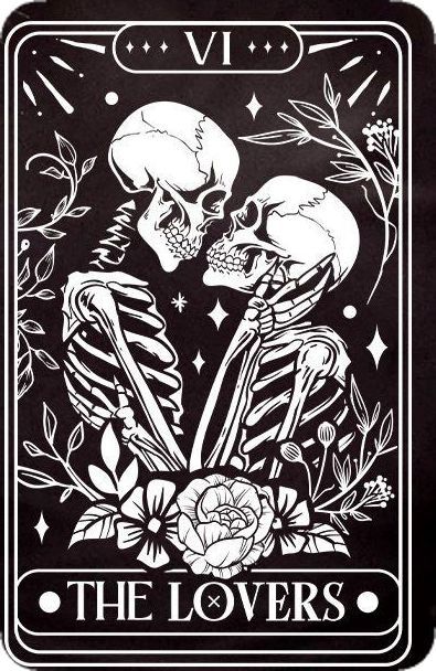 Tarot Card Tattoo Design Lovers, The Lovers Tarot Illustrations, Lovers Card Wallpaper, Drawing Tarot Cards, The Lovers Wedding Theme, The Lovers Tarot Card Tattoo Simple, The Lovers Tattoo Tarot Cards, The Lovers Aesthetic, The Lovers Tarot Tattoo