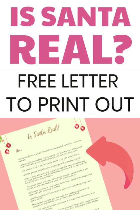 Is Santa Real? The BEST Answer Ever! Is Santa Real letter | Is Santa real | Is santa real truths | Is santa real letter kids | Is santa real letter printable | Is santa real letter truths | Is santa real kids | is santa real truths kids | Santa letter printable | Santa letter to kids | Santa letter not real | truth about santa letter | Dear Santa letter | Santa letter response | Free santa letter Santa Truth Letter, Santa Reveal Letter, Santa Is Not Real Letter, The Truth About Santa Letter, No Santa Letter To Kids, Santa Not Real Letter, Santa Isn’t Real Letter, Telling Kids About Santa Letter, Santa Response Letter