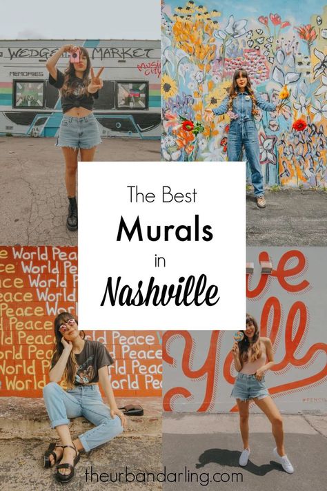 The Best Murals in Nashville - Nashville Murals Guide I Believe In Nashville, Nashville Murals, Street Murals, Nashville Travel Guide, Nashville Vacation, Visit Nashville, East Nashville, Nashville Trip, Instagram Guide