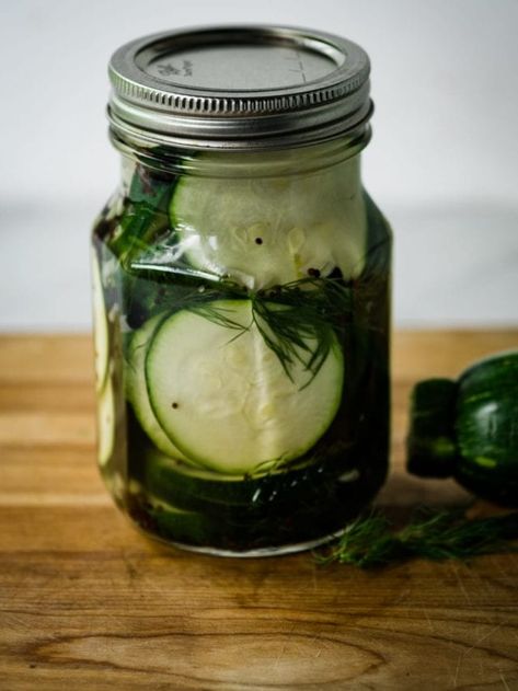 Zucchini Dill Pickles, Crunchy Zucchini, Pickled Zucchini, Crunchy Pickles, Farmhouse Cooking, Quick Pickle Recipe, Upstate Ramblings, Easy Pickling Recipes, Zucchini Pickles