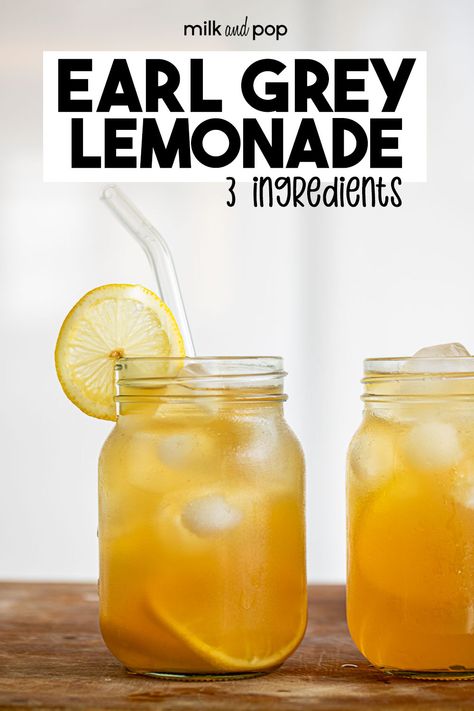 Earl Grey Lemonade, Earl Grey Iced Tea, Iced Earl Grey Tea, Iced Tea Lemonade Recipe, Easy Lemonade, Lemonade Tea Recipe, Good Lemonade Recipe, Easy Lemonade Recipe, Homemade Strawberry Lemonade